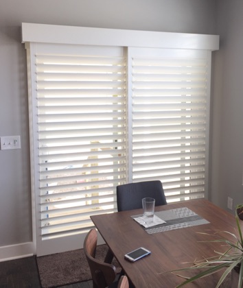 Southern California modern sliding door shutters
